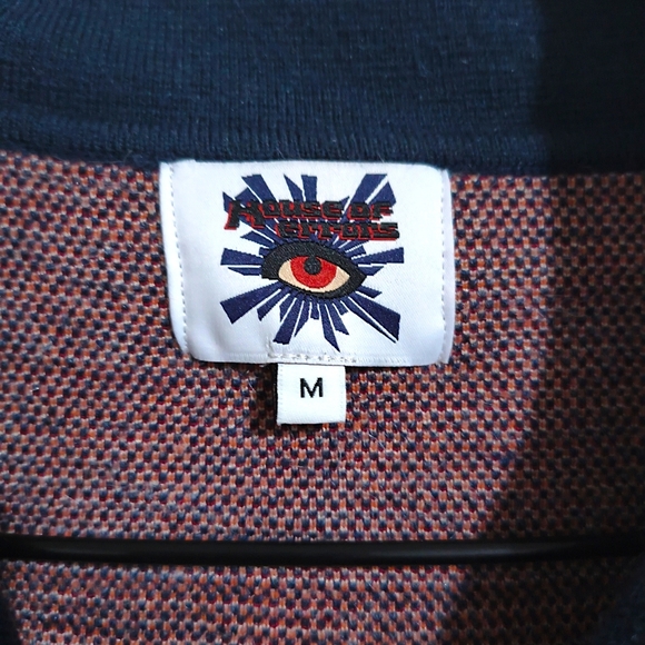 HOUSE OF ERRORS KNITTED MOTORCYCLE JACKET Men's Medium - Picture 4 of 10